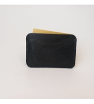 A Leather El Yapımı Hakiki Deri Erkek Kartlık (Siyah)