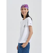 Blues Eyes Kadın Baskı Taş T-Shirt (Beyaz)