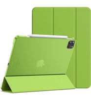 Apple iPad Pro 11 1. Nesil Kılıf PU Deri Smart Standlı Case A1980 A2013 A1934 A1 (Yeşil)
