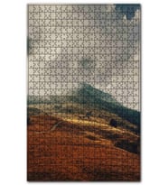 Cakapuzzle Kızıl Otlar ve Bulutlu Tepeler Puzzle Yapboz MDF (Ahşap) (255 Parça)