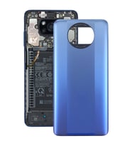 Xiaomi Poco X3 NFC Uyumlu Arka Pil Batarya Kapağı M2007J20CG M2007J20CT (Mavi)