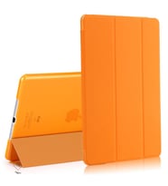 iPad Mini 1 2 3 Kılıf PU Deri Smart Standlı Case A1432 A1454 A1455 A1489 A1490 A (Turuncu)