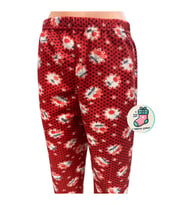 Cepsiz Kışlık Polar Kadın Pijama Altı Tek Alt Je33 - Çorap Hediyeli (Kırmızı)