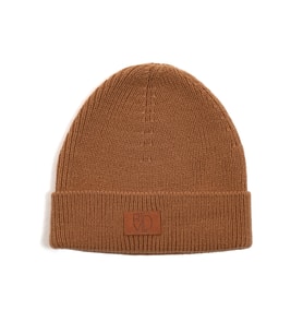 RTD&VLD  Porto Unisex Triko Atkı Bere Set Ekru (Camel)