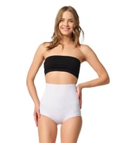 Emay 2842 Bayan Yüksek Bel Lazer Kesim Slip Korse (Beyaz)