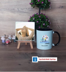 İnsan Kaynakları Uzmanı Fotoğraflı Dekoratif Taş, Kupa Bardak Beyaz Hediye (Model 11)