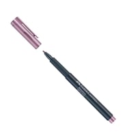 Metalik Marker Kalem 1.5 mm Keçe Uçlu 1 Adet Faber Metalik Markör Davetiye Kalemi 1 Adet (Pembe)