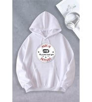 Unisex Kadın Erkek 18 years cool girl baskılı (Beyaz)