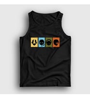 Presmono Unisex Beyaz Chars Anime Avatar The Last Airbender Atlet 262289tt (Siyah)