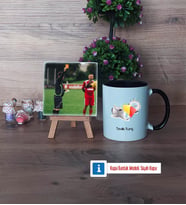 Hakem Fotoğraflı Dekoratif Taş, Kupa Bardak Beyaz Hediye (Model 11)