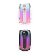 MN6 Pluse 8 Ses Bombası/son Çıkan/360°ledli Bluetooth Hoparlör/çift Bass/12 Saat Oynatma/hoparlör-bt5.4 (Beyaz)