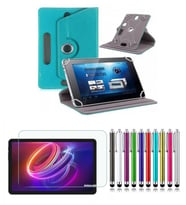 Casper VIA S40 10.4" Uyumlu Standlı Tablet Kılıfı + Kırılmaz Ekran Koruyucu+ Dokunmatik Kalem (Turkuaz)