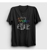 Presmono Unisex Beyaz Paradise Coldplay T-Shirt 471237tt (Siyah)