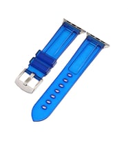 BİPOWER Apple Watch 42-44mm KRD-23 Transparent Kordon (Mavi)