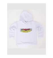 Spiderman baskılı örümcek adam kapüşonlu pamuklu kumaş çocuk sweatshirt (Beyaz)