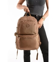 Unisex Sırt Çantası Gülük Kullanıma Uygun Büyük Boy Seyahat Çantası 43*30 Cm Okul Çantası Su İtici (Taba)