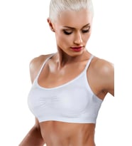 Miorre Ultra Comfort Dikişsiz Yumuşak Kap Sport Sütyen (Beyaz)