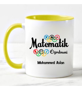 Matematik Öğretmeni  Kupa Bardağı (Sarı)