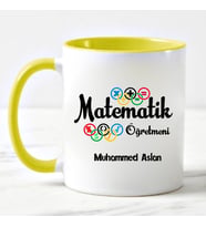 Matematik Öğretmeni  Kupa Bardağı (Sarı)
