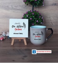 Din Kültürü Öğretmeni Dekoratif Taş, Kupa Bardak Kırmızı Hediye (Model 9)