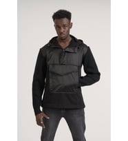 Regular Fit Kapşonlu Kanguru Cepli Sweatshirt (Siyah)