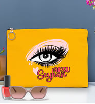 BK Gift Kişiye Özel İsimli-5 Astarlı Portföy Çanta 30x21cm(12 Renk Seçeneği), Baskılı El Çantası, Organizer Çanta (Sarı)