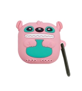 Microsonic Samsung Galaxy Buds Live Kılıf Cartoon Figürlü Silikon Crtn-Fgr-Jms-Slvn (Pembe-Mavi)