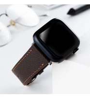 vagave Apple Watch 42mm 44mm 45mm 49mm 3 4 5 6 Se 7 8 9 Ultra Ultra 2 Deri Kordon İsme Özel (Kahverengi)