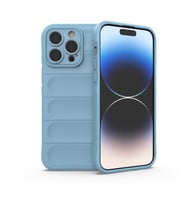 IPHONE 15 PRO UYUMLU OPTİMUM LENS KORUMALI SİLİKON KILIF (Mavi)