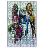 Cakapuzzle Afrikalı Çocukların Kahkahaları Yağlıboya Puzzle Yapboz MDF (Ahşap) (1000 Parça)