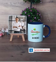 Ziraat Mühendisi Fotoğraflı Dekoratif Taş, Kupa Bardak Beyaz Hediye (Model 3)
