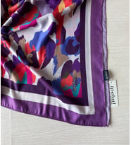 İpekal Exclusive Batik Desenli Pamuklu Şal 70x180 (Mürdüm)