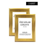 Boş Çerçeve Resim Çerçevesi Anı Çerçevesi Çerçeve Gold Çerçeve Siyah Çerçeve Beyaz Çerçeve 2 adet (Gold)