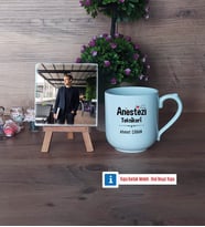 Anestezi Teknikeri Fotoğraflı Dekoratif Taş, Kupa Bardak Beyaz Hediye (Model 5)