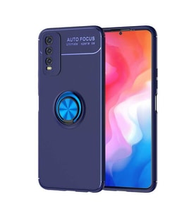 Vivo Y20S Kılıf Yüzüklü Magnetli Ravel Case (Mavi)