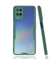 Oppo A54 4G Kılıf Zore Parfe Kenarları Pastel Renk Silikon Kılıf (Yeşil)
