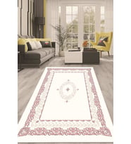 Dijital Kaymaz Taban Yıkanabilir Modern Renkli Salon Halısı Mutfak Halısı Yolluk ND-HT-615 (Pembe)