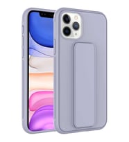 Apple iPhone 11 Pro Kılıf Zore Qstand Katlanabilir Standlı Kılıf (Gri)