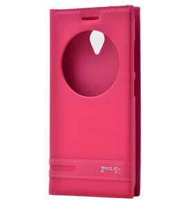 Asus Zenfone Go ZC500TG Kılıf Elite Kapaklı Kılıf (Pembe)