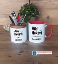 Aile Hekimi Kalemlik, Kupa Bardak T Kişiye Özel Hediye (Model 5)