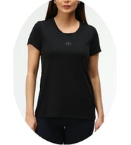 Adidas Kadın Modal Pamuk T-Shirt BF-1102 (Siyah)