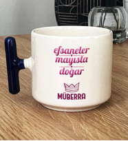 Kişiye Özel Boğa İkizler Burcu Hediye T Kupa Bardak Doğum Günü Hediyesi (Lacivert)