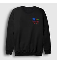 Presmono Unisex Beyaz Face Gorillaz Sweatshirt 399633tt (Siyah)