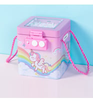 Livava Dinozor Askılı Ve Şifreli Metal Kumbara, Mavi, 13X11 (Pembe)