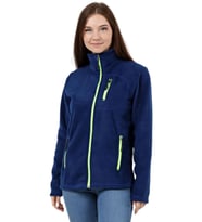 Store Kadın Polar Tam Fermuarlı Outdoor 3 Cepli Spor Polar Ceket (İndigo)