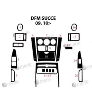 Meriç® DFM Succe Ön Torpido Kaplama Maun 20 Parça 2010-› (Piano Black)
