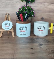 Tarih Öğretmeni Hediye Sepeti Kupa Bardak T Kulplu, Kalemlik ve Anahtarlık Öğretmenler Günü Hediyesi Tarih Öğretmenine Hediye (Model 5)