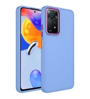 Redmi Note 11S Global Kılıf Luna Dışı Soft Yumuşak İçi Kadife (Lila)