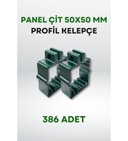 Panel Çit 50x50 MM Profil Kelepçe (386 Adet) (Yeşil)