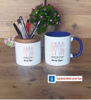 Modelist Kalemlik, Kupa Bardak T Kişiye Özel Hediye (Model 6)